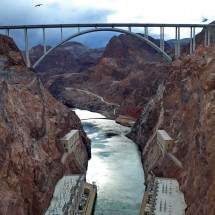 Colorado River with Memorial Bridge